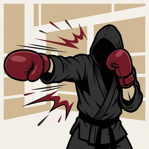 איור אגרוף קלאסי בסגנון FightGuide