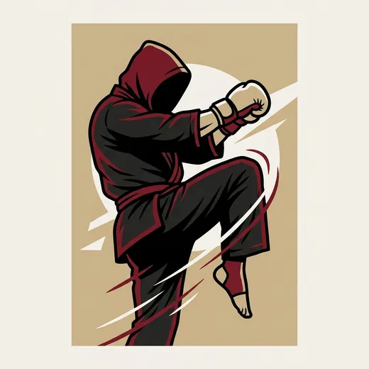 איור אגרוף תאילנדי בסגנון FightGuide
