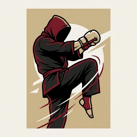 איור אגרוף תאילנדי בסגנון FightGuide