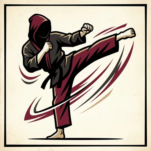 איור טייקוונדו בסגנון FightGuide