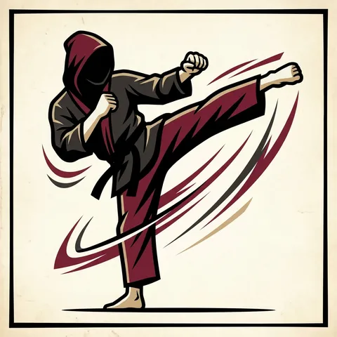 איור טייקוונדו בסגנון FightGuide